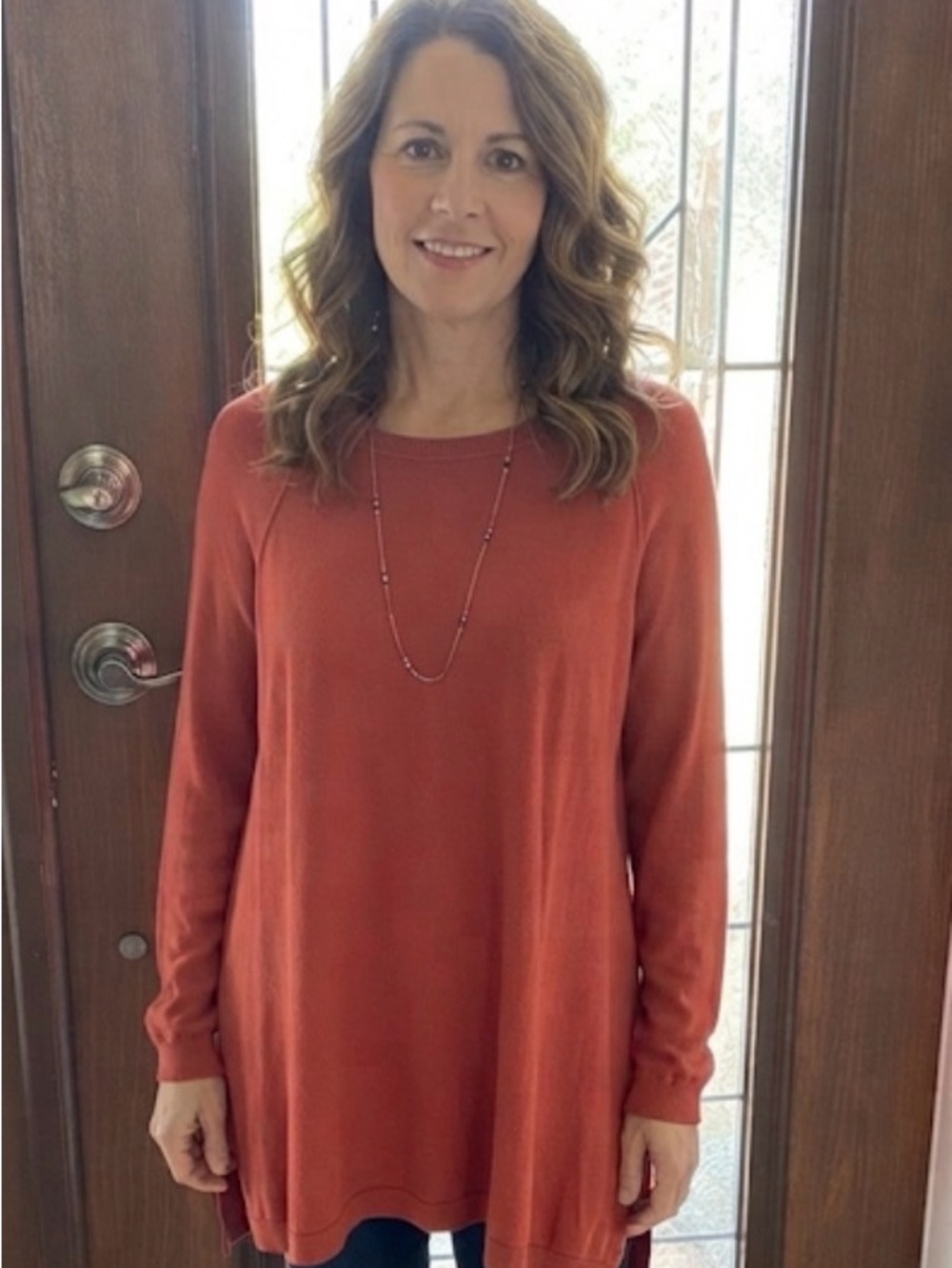 Go Fish XL Rust Tunic Sweater